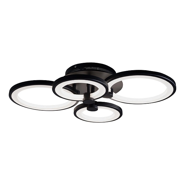 Потолочная светодиодная люстра iLedex Ring A001/4 BK Фото № 1