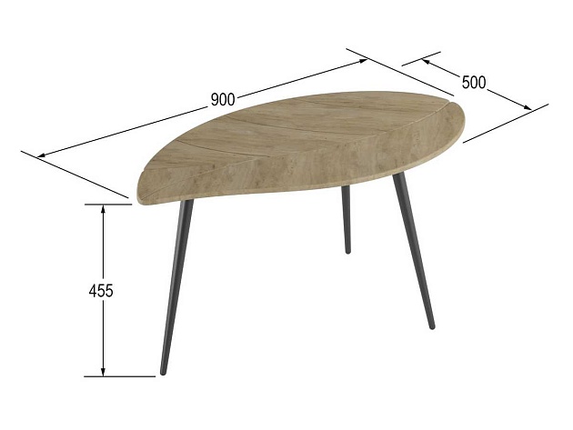 Журнальный стол Мебелик Лайм 007377 изображение 3 Журнальный стол Мебелик Лайм 007377 Фото № 3