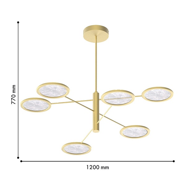 Подвесная светодиодная люстра Favourite Imma 4374-6P Фото № 2