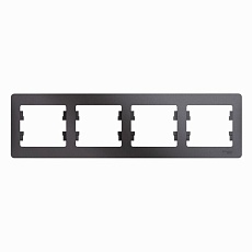Рамка 4-постовая Systeme Electric Glossa графит GSL001304