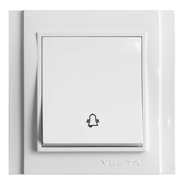 Выключатель Звонок Vesta-Electric Verona белый FVKZ020101BEL изображение 1 Выключатель Звонок Vesta-Electric Verona белый FVKZ020101BEL Фото № 1