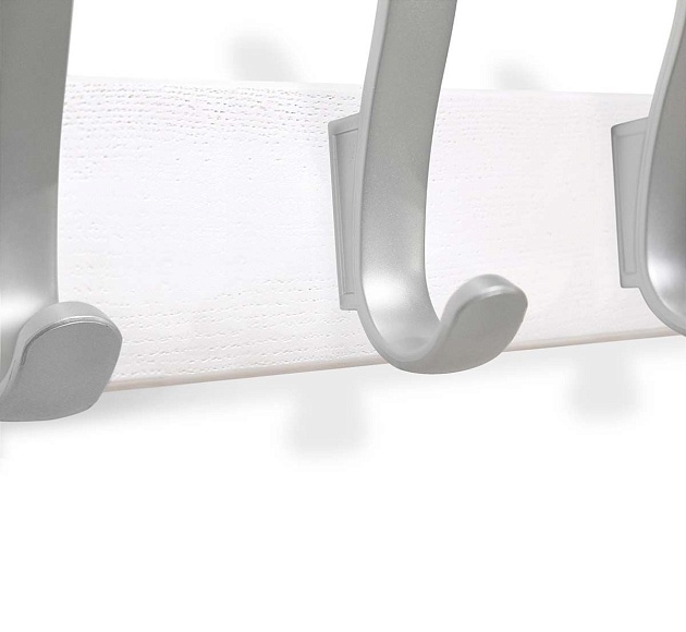 Настенная вешалка Sheffilton SHT-WH20 беленый/серебро 1933220401 Фото № 3