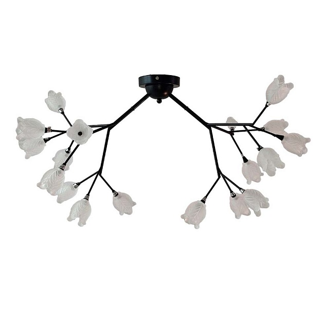 Потолочная люстра ЭкономСвет 11112/18BK WT изображение 1 Потолочная люстра ЭкономСвет 11112/18BK WT Фото № 1