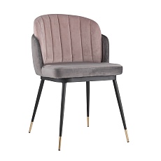 Кухонный стул Stool Group Пенелопа вельвет темно-серый+розовый FDC8054 FUT-81 + FUT-64