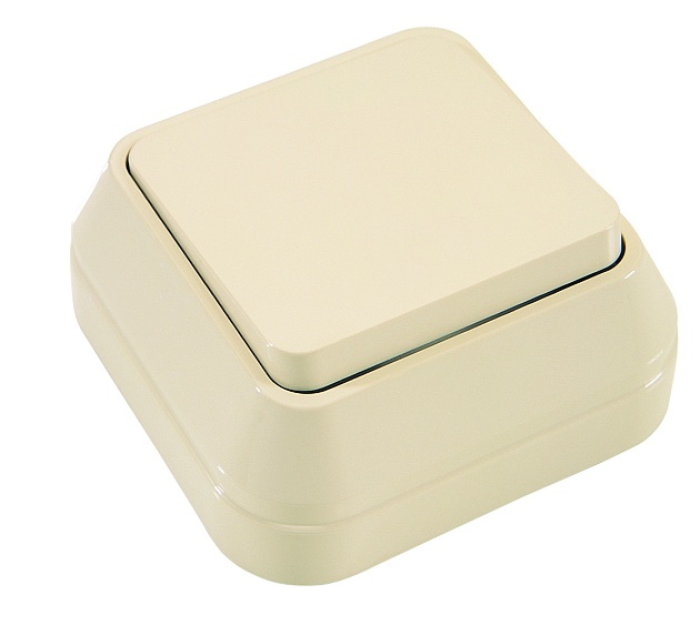 Выключатель Makel 1-кл. ОП крем. 45201 Фото № 1