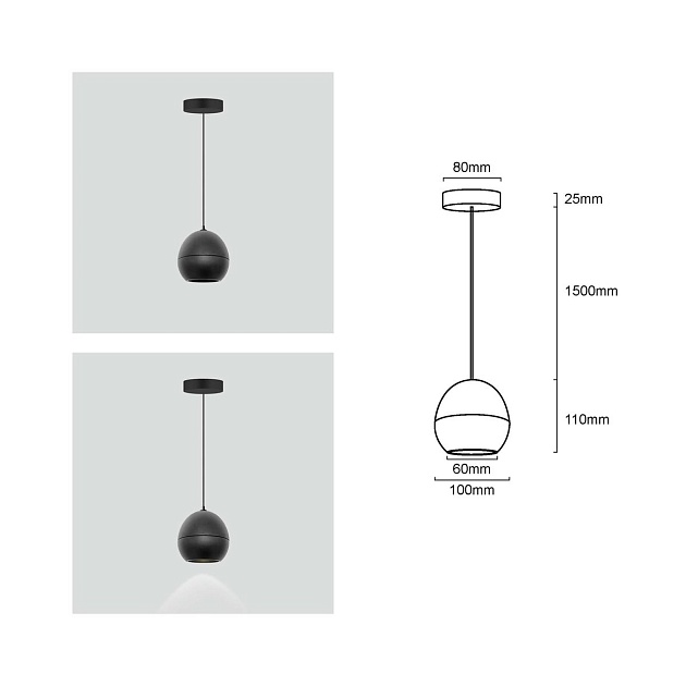 Подвесной светодиодный светильник Fiberli Ayleen 12110401 Фото № 2