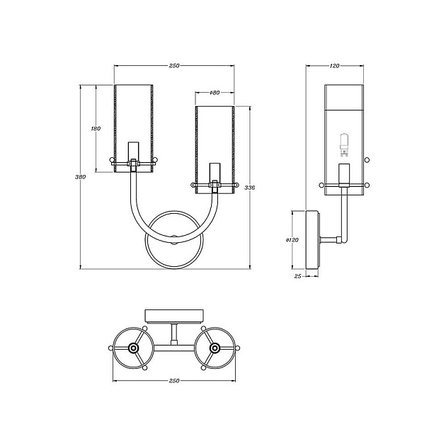 Бра Maytoni Arco MOD223WL-02BS Фото № 9