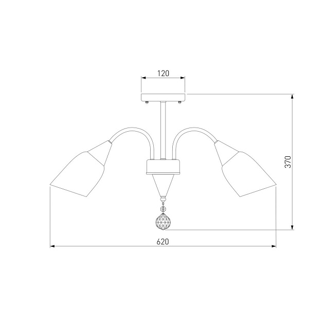 Потолочная люстра Eurosvet 30149/5 хром Фото № 2