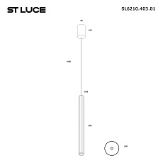Подвесной светодиодный светильник ST Luce Lilt SL6210.403.01 1