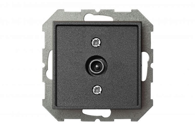 ТВ-розетка оконечная Liregus Epsilon антрацит 28-1142 Фото № 4