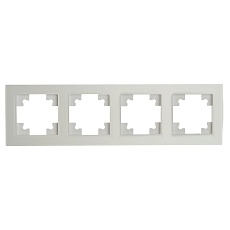 Рамка 4-постовая Stekker Катрин белый матовый GFR00-7004-01M 49597