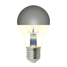 Лампа светодиодная Uniel E27 4W 4000K зеркальная LED-A60-4W/4000K/E27/CL MIRROR/CHROME PLS02WH UL-00011796 2