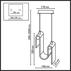 Подвесной светодиодный светильник Odeon Light L-Vision Flow 5106/11L 1