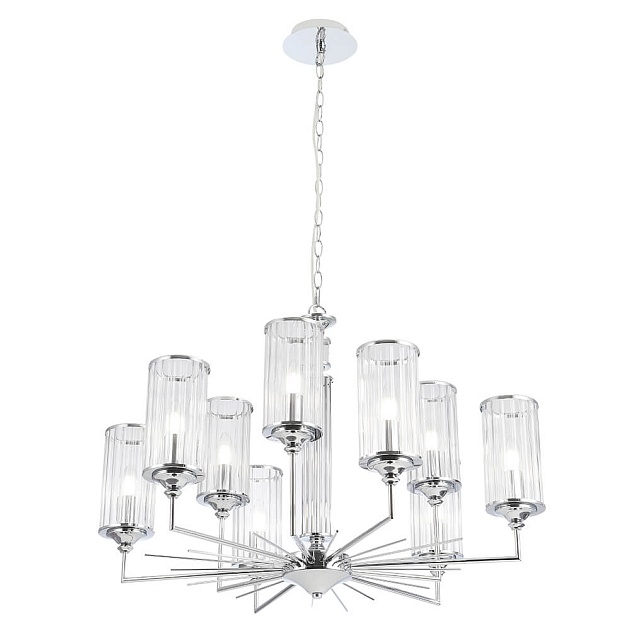 Подвесная люстра Crystal Lux Gloria SP9 Chrome Фото № 3