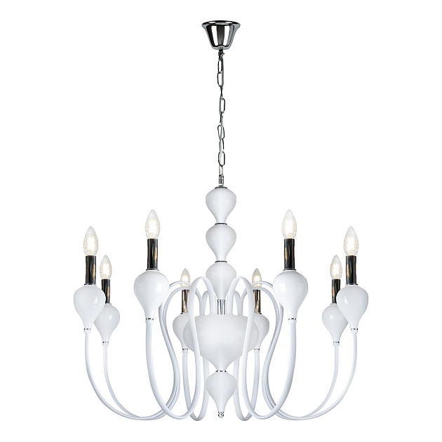 Подвесная люстра iLamp Lady 88003-8 WH Фото № 2