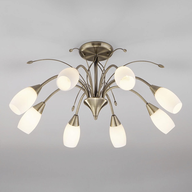 Потолочная люстра Eurosvet 30280/8 античная бронза изображение 1 Потолочная люстра Eurosvet 30280/8 античная бронза Фото № 1