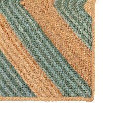 Ковер Tkano из джута с вставками зеленого цвета из коллекции Ethnic, 70х160 см TK22-DR0019 3