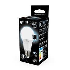 Лампа светодиодная Gauss E27 12W 4100K матовая 102502212 4
