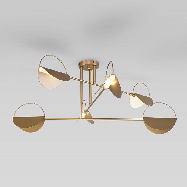 Потолочная люстра Eurosvet Grazia 70148/6 золото изображение 2 Потолочная люстра Eurosvet Grazia 70148/6 золото Фото № 2