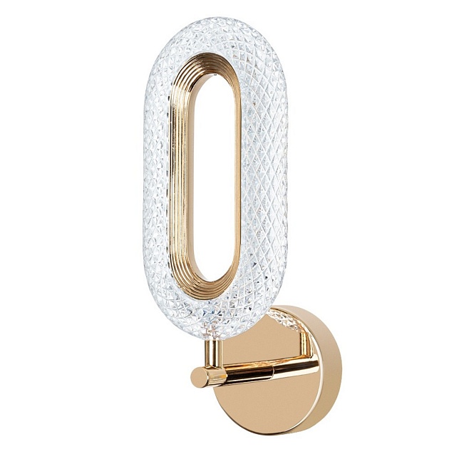 Настенный светодиодный светильник Arte Lamp OVALE A2489AP-1GO изображение 1 Настенный светодиодный светильник Arte Lamp OVALE A2489AP-1GO Фото № 1