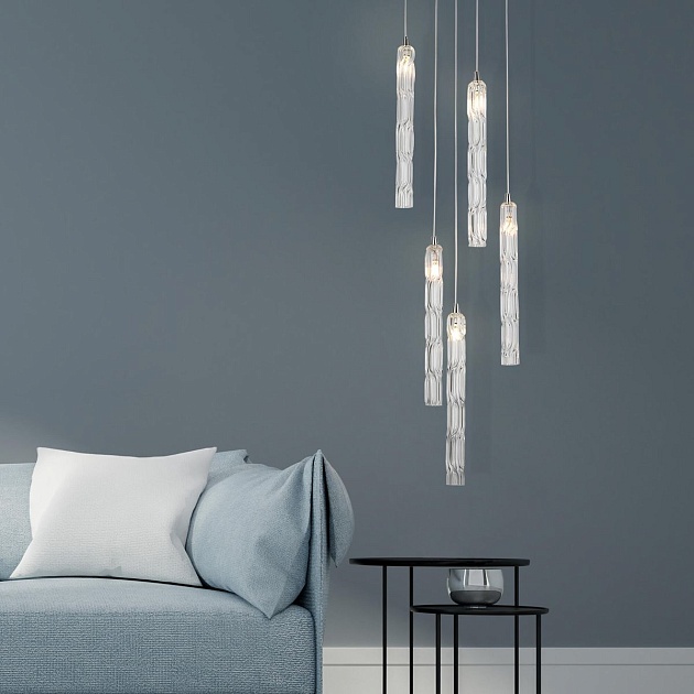 Подвесная люстра Eurosvet Lynn 50381/5 хром Фото № 6