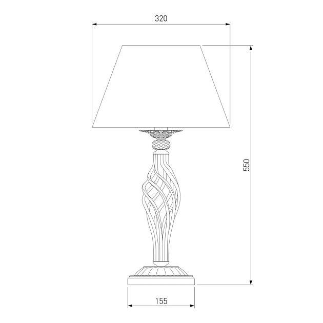 Настольная лампа Eurosvet 01002/1 белый с золотом изображение 2 Настольная лампа Eurosvet 01002/1 белый с золотом Фото № 2