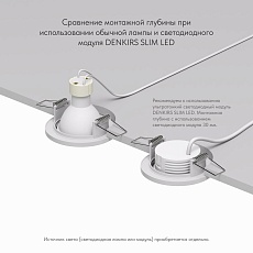 Встраиваемый светильник Denkirs Voens DK2030-WH 2