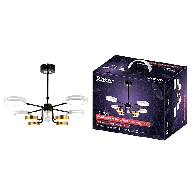 Потолочная люстра Ritter SCANDIA 51650 1 Фото № 1