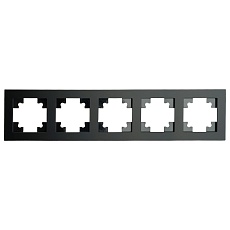 Рамка 5-постовая Stekker Катрин черный матовый GFR00-7005-05М 49604