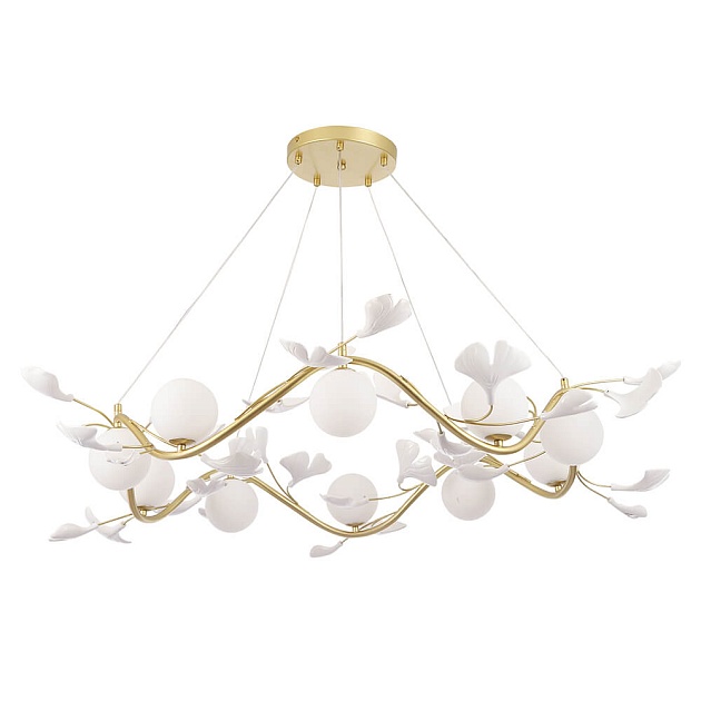 Подвесная люстра Crystal Lux Colibri SP10 Gold изображение 1 Подвесная люстра Crystal Lux Colibri SP10 Gold Фото № 1