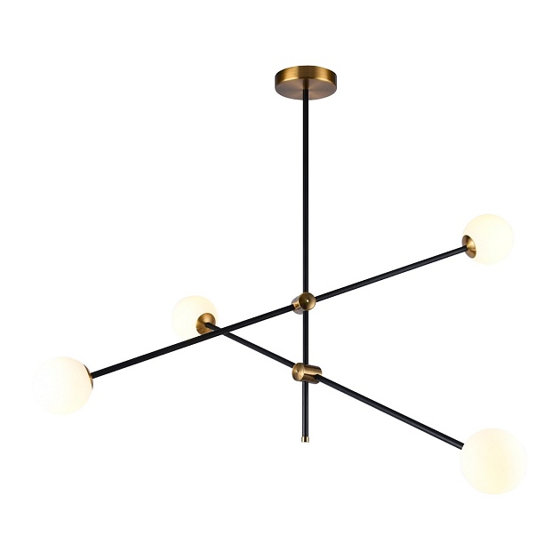 Подвесная люстра Gerhort G31108/4BK+GD WT изображение 1 Подвесная люстра Gerhort G31108/4BK+GD WT Фото № 1