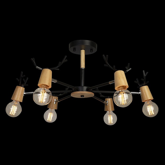 Потолочная люстра Loft IT Sven 10024/6 Black Фото № 4