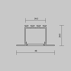 Алюминиевый профиль встраиваемый Maytoni Led Strip 632001 3