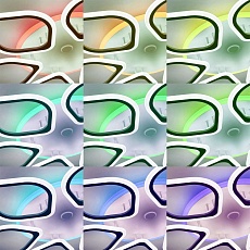 Потолочная светодиодная люстра Citilux Ромби Смарт CL236A160E 1