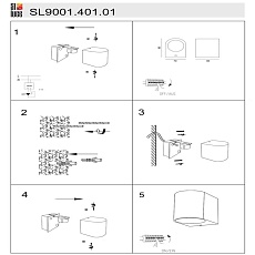 Уличный настенный светильник ST Luce Borgo SL9001.401.01 1