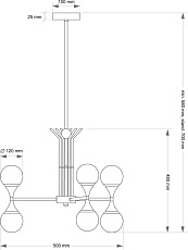 Подвесной светильник KUTEK BAR-ZW-3(Z) 2