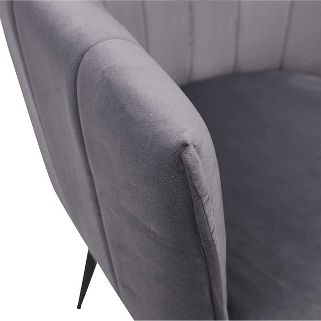 Поворотное кресло AksHome Melon серый, велюр 79675 изображение 4 Поворотное кресло AksHome Melon серый, велюр 79675 Фото № 4