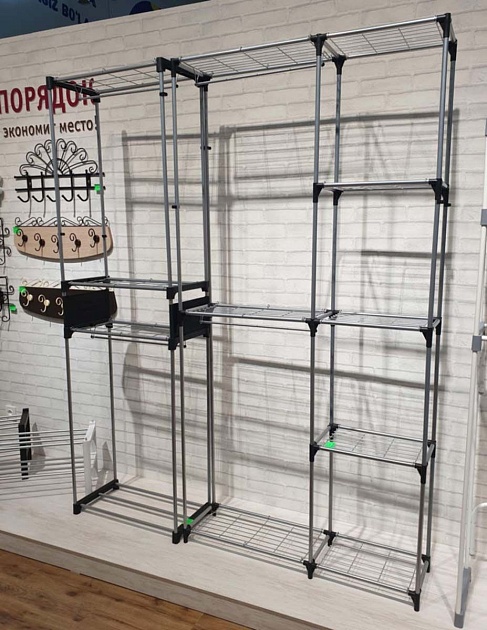 Гардеробная вешалка Sheffilton SHT-WR125 черный/хром лак 4404561201 Фото № 5