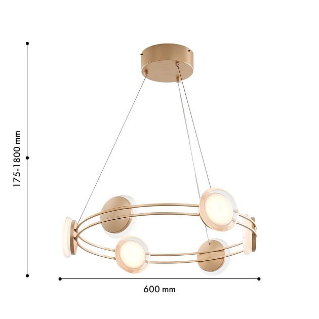 Подвесная светодиодная люстра Favourite Yo-yo 4334-6P Фото № 2