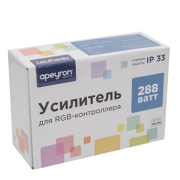 Усилитель RGB Apeyron 12/24V 04-04(288) Фото № 4