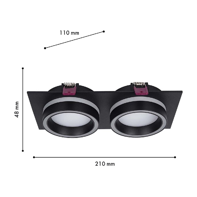 Встраиваемый светильник Favourite 4651-2C Фото № 2