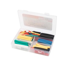 Набор №4 термоусаживаемых трубок СТТК (3:1) с клеевым слоем, 7 цветов, 126 шт., REXANT 29-0134 2