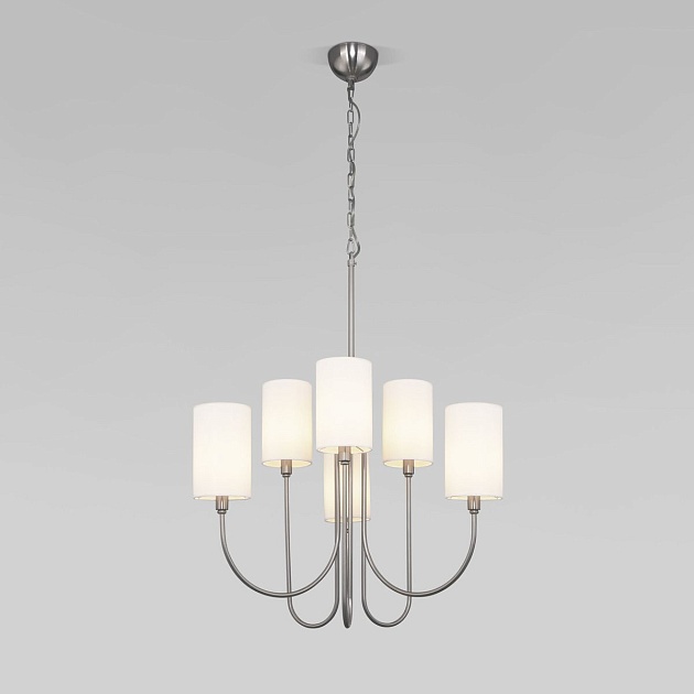 Подвесная люстра Eurosvet Abbey 60164/6 никель Фото № 1