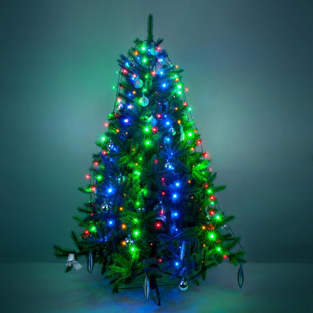 Светодиодная гирлянда Eurosvet занавес 230V 200-003 мульти Фото № 1