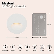 Подсветка для лестниц Maytoni Bil O015SL-L3W3K 2