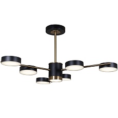 Потолочная светодиодная люстра Reluce 06369-0.3-06 COP+BK 4