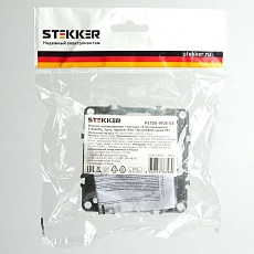 ТВ-розетка Stekker Эрна черный PST00-9108-03 49152 1