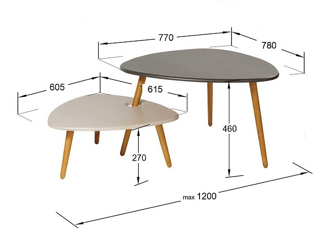 Журнальный стол Мебелик Стилгрей 005018 изображение 3 Журнальный стол Мебелик Стилгрей 005018 Фото № 3