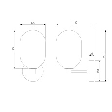 Бра Eurosvet Loona 60161 1
