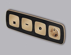 Лицевая панель розетки AMBRELLA VOLT OP6070 1